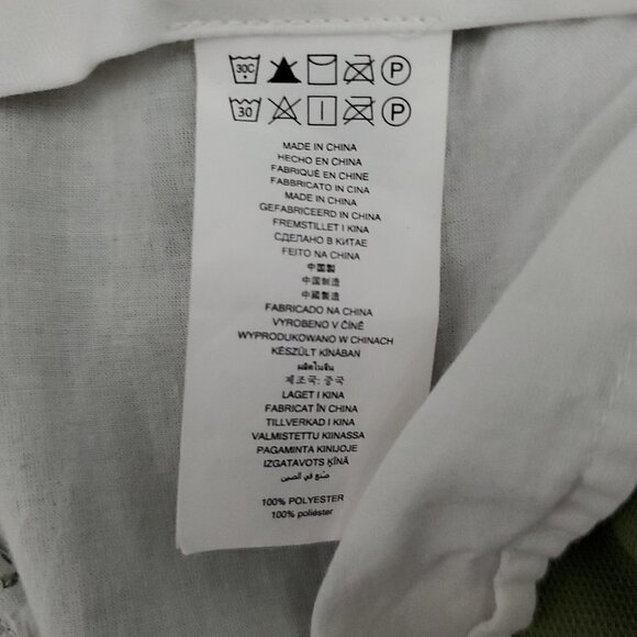 Michael Kors Wide Leg Cropped Olive High Waist Pleated Gaucho Pants - Picture 4 of 12